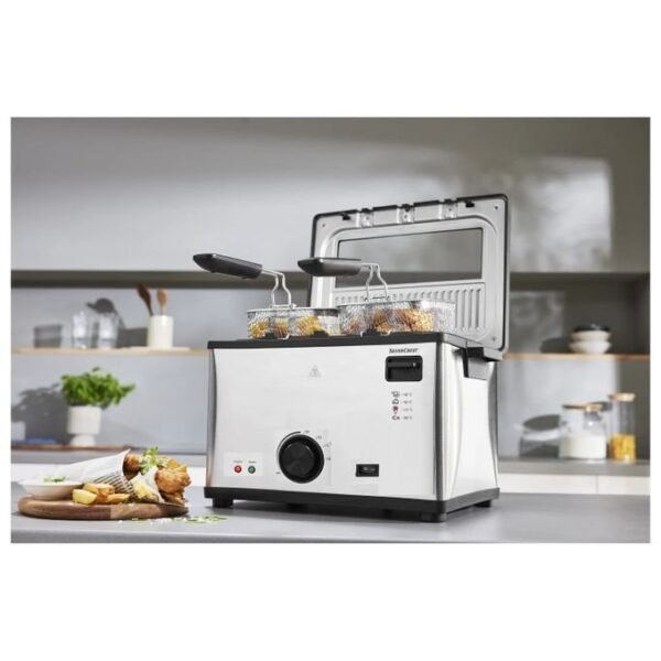 Friteuse inox 4L -  2000 W SilverCrset – Image 3