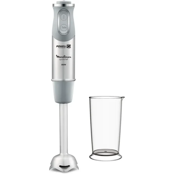 MIXEUR PLONGEANT MOULINEX QUICKCHEF GRIS/INOX 800W 10V DD650D10